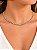 Colar Choker Riviera Feminino Folheado Prateado - Imagem 1