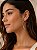 Brinco Argola 6cm Zirconia Folheado Feminino - Imagem 2
