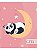 Caderno Pequeno 1/4 Caligrafia Brochura Costurado SD - Tamanho 20x14,5 cm e 48 folhas - Linha Panda - Imagem 1