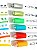 Caneta Dual Marcador E Carimbo Jocar Office 6 CORES - Imagem 2