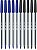 KIT COM 5 Canetas Esferográficas Slide – AZUL, PRETA, VERMELHA – 1.0mm - TRIS - Imagem 2