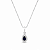 COLAR GOTA CRAVEJADA AZUL - Imagem 1