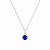 COLAR COM PINGENTE REDONDO AZUL - Imagem 1
