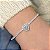 Pulseira Riviera com Coração Cravejado em Prata 925 - Imagem 2