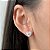 BRINCO PRATA FIXO CORACAO MOISSANITE 6*6MM CONTORNO CRAVEJADO ZIRCONIA - Imagem 1