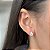 BRINCO PRATA FIXO GOTA MOISSANITE 6*9MM - Imagem 1