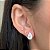 BRINCO PRATA FIXO GOTA 5*7MM MOISSANITE CONTORNO CRAVEJADO ZIRCONIA - Imagem 1
