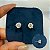 BRINCO PRATA FIXO MOISSANITE REDONDO 8 MM C/RODIUN - Imagem 1