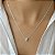 GARGANTILHA PRATA CARTIER CORACAO 6*6 MM MOISSANITE - Imagem 1