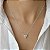 GARGANTILHA PRATA CARTIER CORACAO 8*8MM MOISSANITE - Imagem 1