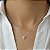 GARGANTILHA PRATA CARTIER CORACAO MOISSANITE 5X5 - Imagem 1