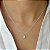 GARGANTILHA PRATA CARTIER GOTA MOISSANITE 4*6MM - Imagem 1