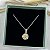 GARGANTILHA PRATA CARTIER MOISSANITE 6,5 MM REDONDA AMARELA EM VOLTA ZIRCONIAS R - Imagem 1