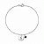 Pulseira Personalizada com Letra Inicial e Coração em Zircônia em Prata 925 - Imagem 2