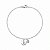 Pulseira Personalizada com Letra Inicial e Coração em Zircônia em Prata 925 - Imagem 1