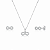 Conjunto Colar + Brinco Infinito em Prata 925 - Imagem 1