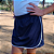 Shorts-saia Escolar Infantojuvenil Azul Marinho Com Viés Colorido - Imagem 1