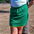Shorts-saia Escolar Infantojuvenil Verde Bandeira Com Viés Colorido - Imagem 2