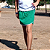 Shorts-saia Escolar Infantojuvenil Verde Bandeira Com Viés Colorido - Imagem 4