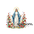 Virgem Maria Floral - Imagem 1