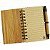 S430 - Bloco de anotações ecológico com 71 folhas reciclável, capa de bambu, contém uma caneta ecológica de bambu. - Imagem 2