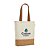 Sacola em 70% algodão reciclado e 30% poliéster reciclado (180 g/m²) com fundo em cortiça - Imagem 1