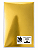 Papel Laminado Adesivo - Dourado - A4 - 210x297mm - Imagem 1