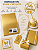 Papel Laminado - Lamicote - Casca de Ovo - Dourado - 180g - A4 - 210x297mm - Imagem 2
