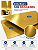 Papel Laminado - Dupla Face - Dourado - 250g - A4 - Imagem 3