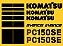 KIT ADESIVO KOMATSU PC 150SE - Imagem 1