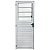 Porta basculante alumínio branco vidro mini boreal - linha 25 - Imagem 1