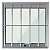 Janela maxim-ar alumínio brilhante uma seção com grade vidro mini boreal - linha max lux esquadrias - Imagem 1