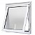 Janela maxim-ar alumínio branco sem grade uma seção vidro mini boreal - jap perfecta max - Imagem 4