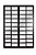 Porta de correr alumínio preto 4 folhas com travessa vidro liso incolor com fechadura - linha 25 topsul esquadrisul - Imagem 1