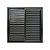 Janela veneziana alumínio preto 3 folhas móveis sem grade vidro liso incolor - linha premium lux esquadrias - Imagem 1