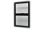 Janela maxim-ar alumínio preto duas seções verticais sem grade vidro mimi boreal - jap perfecta max - Imagem 3