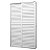 Porta balcão alumínio branco 3 folhas uma fixa vidro liso incolor com fecho concha - jap duraline fix - Imagem 2