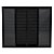 Janela veneziana alumínio preto 6 folhas sem grade vidro liso incolor - linha 20 - Imagem 1
