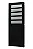 Porta lambril alumínio preto vidro mini boreal fixo - linha 33 jap perfecta max - Imagem 4
