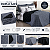 Kit Cobre Leito Dupla Face Casal Queen Bordado Renove Hipercal 400 Fios Cor:cinz - Imagem 4