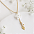 Colar Minimalista Tsubaki Omamori Charms Camélia Japonesa - Imagem 1