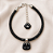 Pulseira Ajustável CuteCat Omamori Charms Strass Preto - Imagem 1