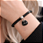 Pulseira Ajustável CuteCat Omamori Charms Strass Preto - Imagem 2