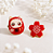 Broches Artesanais Daruma & Sakura Omamori Charms Símbolos Japoneses - Imagem 1