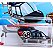 Hot Wheels Propper Chopper HTD69 Helicoptero Azul e Cinza - Imagem 3