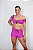 Conjunto Aura Pink com Preto – Top e Short - Imagem 1