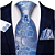 Kit Gravata Masculina em Seda Elegância com 3 itens para Festa Formatura Casamento Aniversário Igreja 3448 - Imagem 1