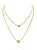 Colar Duplo Folheado a Ouro 18K Design Esferas - Imagem 1