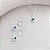 Conjunto Olho Grego Branco Banhada Prata - Imagem 1