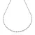 Colar Choker Cordão Baiano 3mm Banhada Prata 1000 - Imagem 1